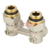 Узел нижнего подключения Standard Line E1/50 УГЛОВОЙ, 1/2x3/4" c ниппелями 1/2"